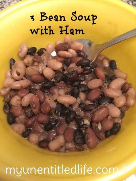 3 bean soup with ham
