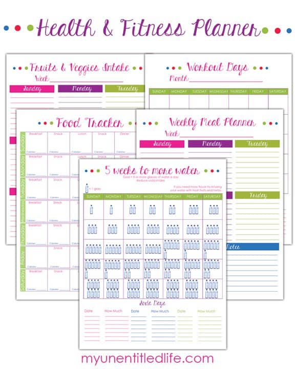 Weight Loss Trackers And Fitness Printables