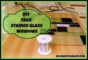 DIY Faux Stained Glass Windows