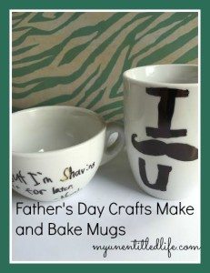 fathers day make and bake mug