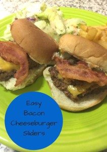 easy bacon cheeseburger sliders