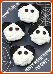 mickey mouse mummy cupcakes