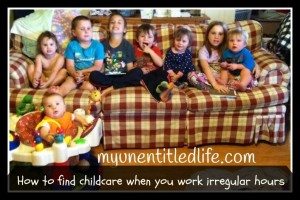 how to find childcare when you work irregular hours