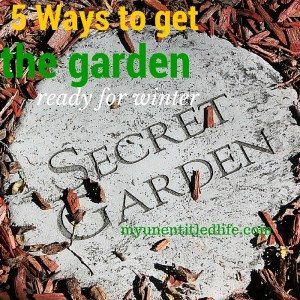 5 WAYS TO GET YOUR GARDEN READY FOR WINTER
