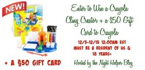 crayola cling creator giveaway and review