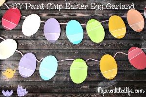 paint chip easter egg garland