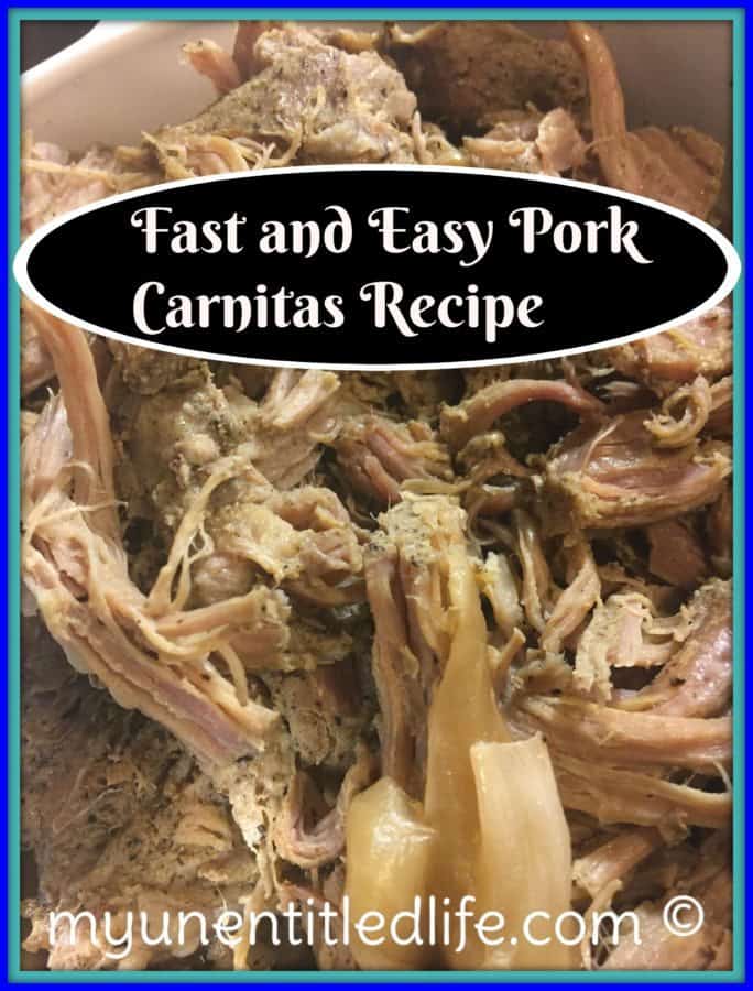 fast and easy pork carnitas recipe in instant pot