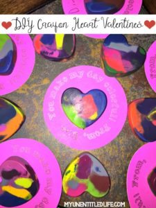 DIY Crayon Heart Valentines