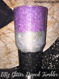 DIY Glitter Dipped Tumbler