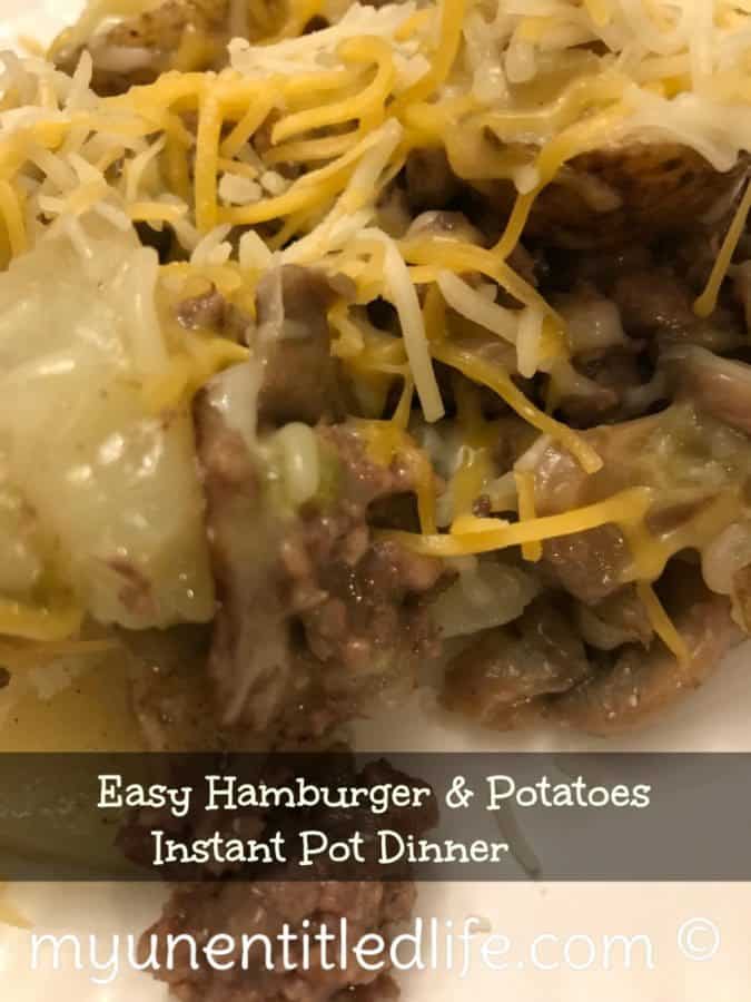 easy hamburger and potatoes instant pot meal