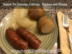 instant pot cabbage, sausage and potatoes recipe