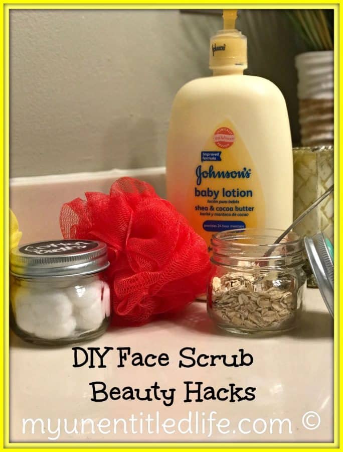face scrub beauty hack tutorial