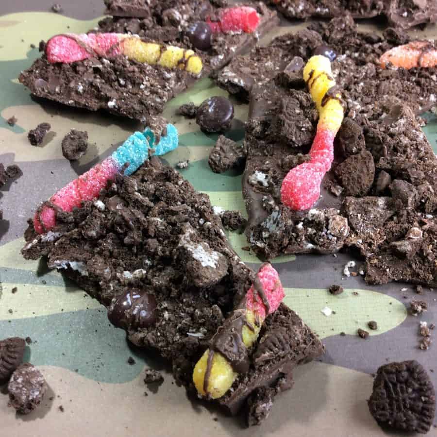worms and dirt bark recipe 