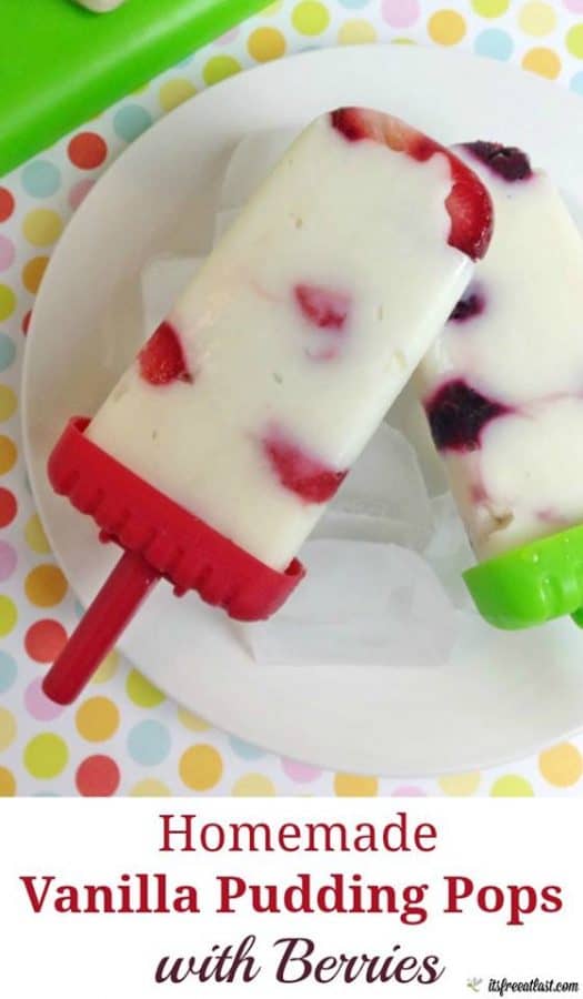 vanilla pudding pop with strawberries recipe 