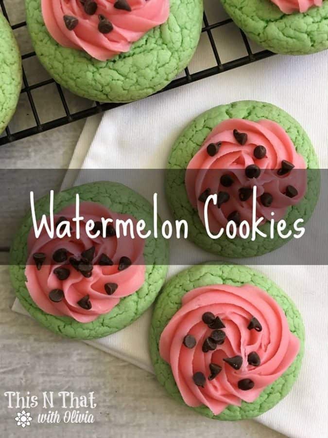 watermelon cookies 