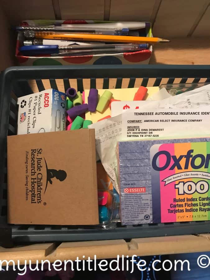 organizing your office drawers