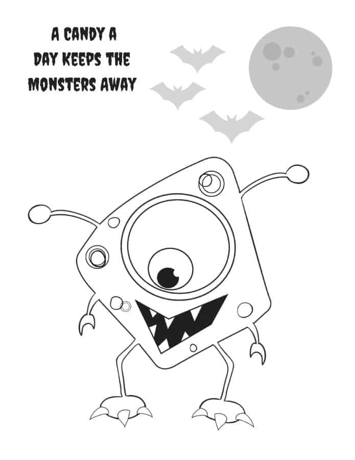 Funny Halloween Coloring Sheets