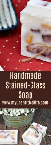 Handmade Orange and Vanilla Stained-Glass Soap