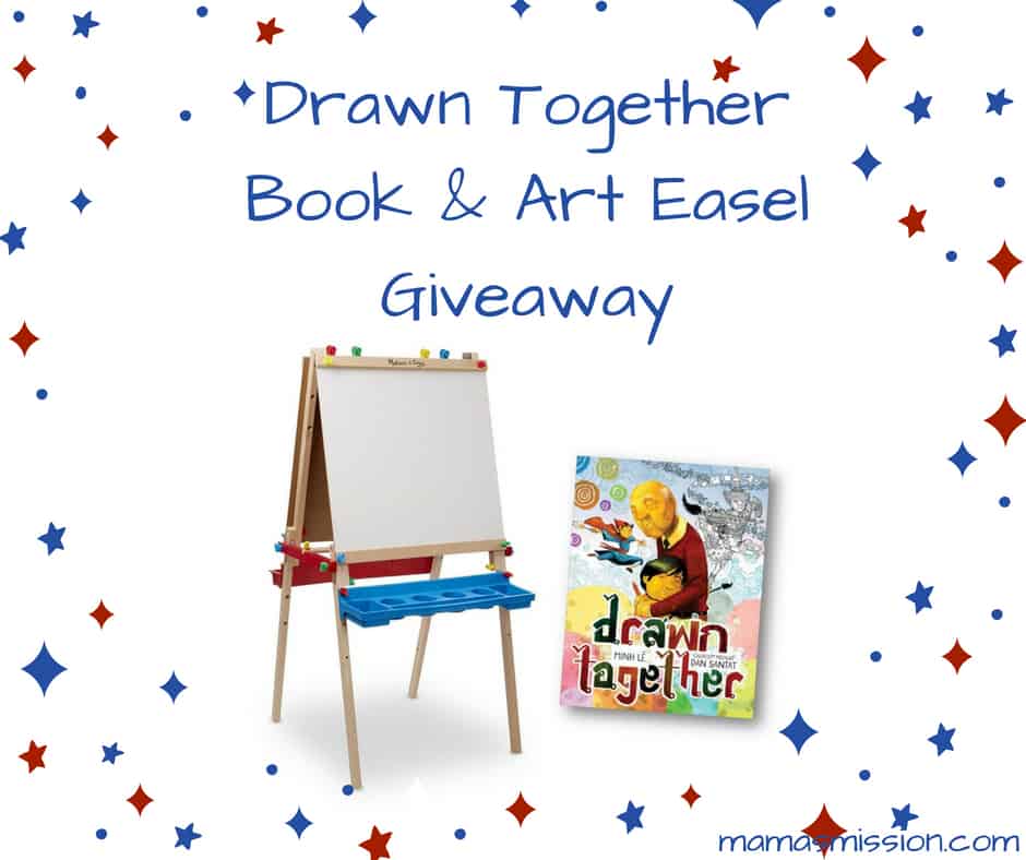 drawn together book and easel giveaway