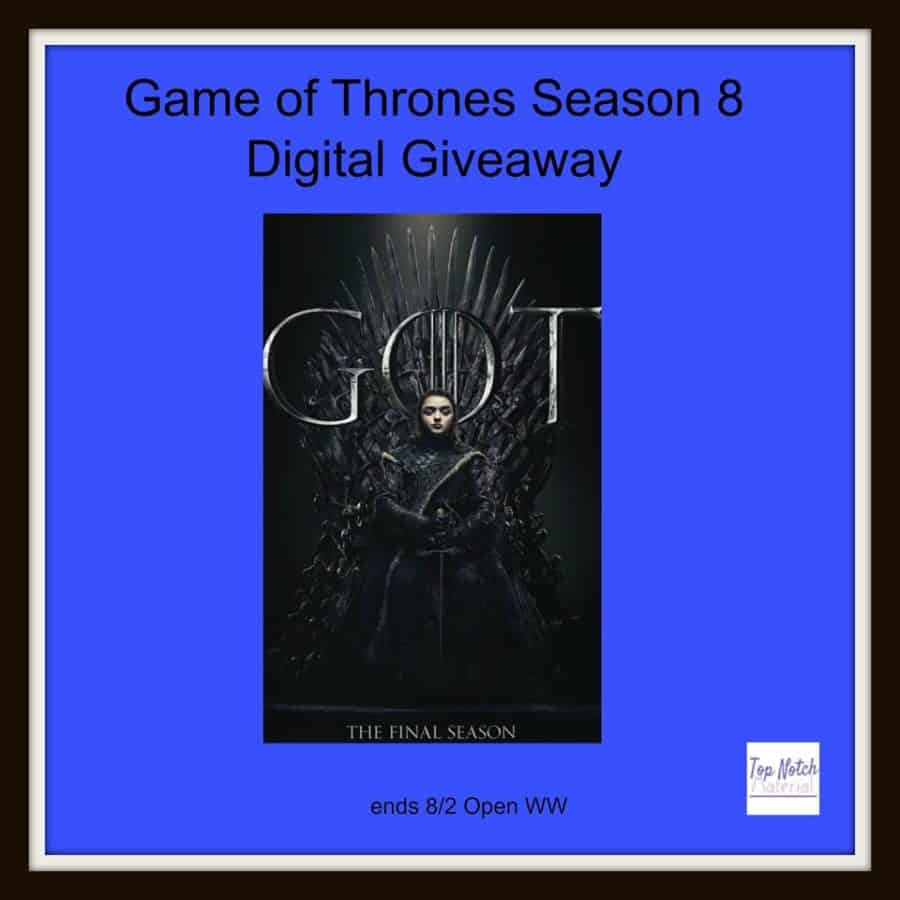 games of thrones season 8 giveaway 