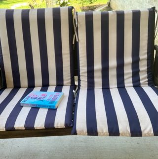 porch swing and book to read